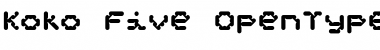 Download Koko Five Font Title Preview