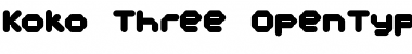 Download Koko Three Font Title Preview