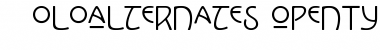 Download KoloAlternates Regular Font Title Preview
