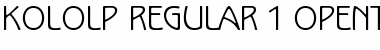 Download Kolo LP Regular Font Title Preview