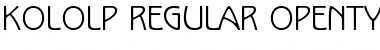 Download Kolo LP Regular Font Title Preview