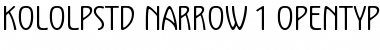 Download Kolo LP Std Narrow Font Title Preview