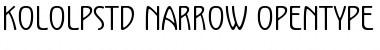 Download Kolo LP Std Narrow Font Title Preview