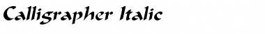 Download Calligrapher Italic Font