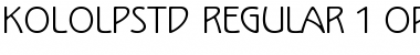 Download Kolo LP Std Regular Font Title Preview