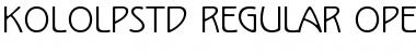 Download Kolo LP Std Regular Font Title Preview
