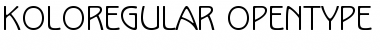 Download KoloRegular Regular Font Title Preview