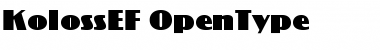 Download KolossEF Regular Font Title Preview