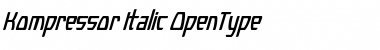 Download Kompressor Italic Font Title Preview