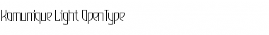 Download Komunique Light Font Title Preview