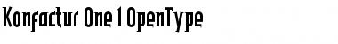 Download Konfactur One Font Title Preview