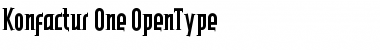 Download Konfactur-One Regular Font Title Preview