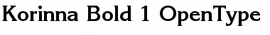 Download ITC Korinna Bold Font Title Preview