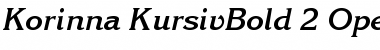 Download ITC Korinna Kursiv Bold Font Title Preview