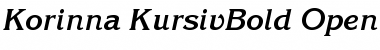 Download ITC Korinna Kursiv Bold Font Title Preview