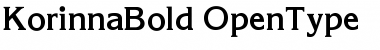 Download Korinna Bold Font Title Preview