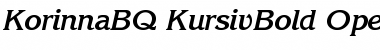 Download Korinna BQ Regular Font Title Preview