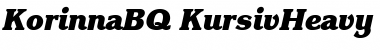 Download Korinna BQ Regular Font Title Preview