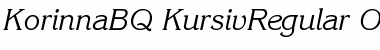 Download Korinna BQ Regular Font Title Preview