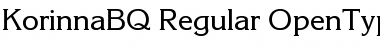 Download Korinna BQ Regular Font Title Preview