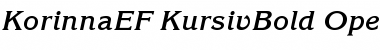 Download KorinnaEF-KursivBold Regular Font Title Preview