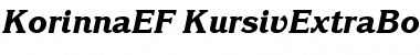 Download KorinnaEF-KursivExtraBold Regular Font Title Preview