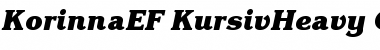Download KorinnaEF-KursivHeavy Regular Font Title Preview