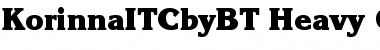Download ITC Korinna Heavy Font Title Preview