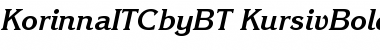 Download ITC Korinna Kursiv Bold Font Title Preview