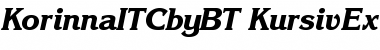 Download ITC Korinna Kursiv Extra Bold Font Title Preview