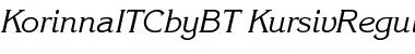 Download ITC Korinna Kursiv Regular Font Title Preview