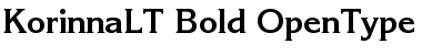 Download ITC Korinna LT Bold Font Title Preview