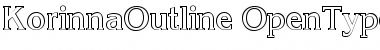 Download Korinna Outline Font Title Preview