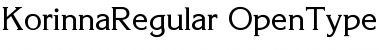 Download Korinna Regular Font Title Preview