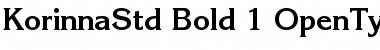Download ITC Korinna Std Bold Font Title Preview