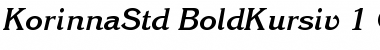 Download ITC Korinna Std Bold Kursiv Font Title Preview