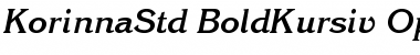 Download ITC Korinna Std Bold Kursiv Font Title Preview