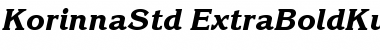Download ITC Korinna Std Extra Bold Kur Font Title Preview