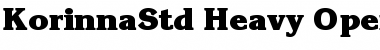 Download ITC Korinna Std Heavy Font Title Preview
