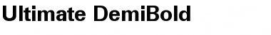 Download Ultimate-DemiBold Regular Font