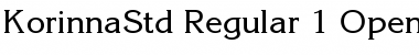 Download ITC Korinna Std Regular Font Title Preview