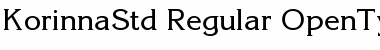 Download ITC Korinna Std Regular Font Title Preview