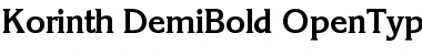 Download Korinth-DemiBold Regular Font Title Preview