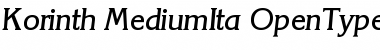 Download Korinth-MediumIta Regular Font Title Preview