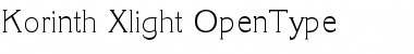 Download Korinth-Xlight Regular Font Title Preview