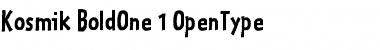 Download Kosmik BoldOne Font Title Preview