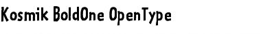 Download Kosmik-BoldOne Regular Font Title Preview