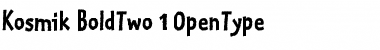 Download Kosmik BoldTwo Font Title Preview