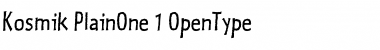 Download Kosmik PlainOne Font Title Preview