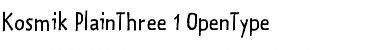 Download Kosmik PlainThree Font Title Preview